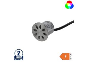 1W LED Unterwasser-Wandeinbauleuchte Inox 24V RGB