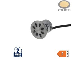 1,3W LED Unterwasser-Dekoeinbauleuchte 24V IP68 Warmweiß