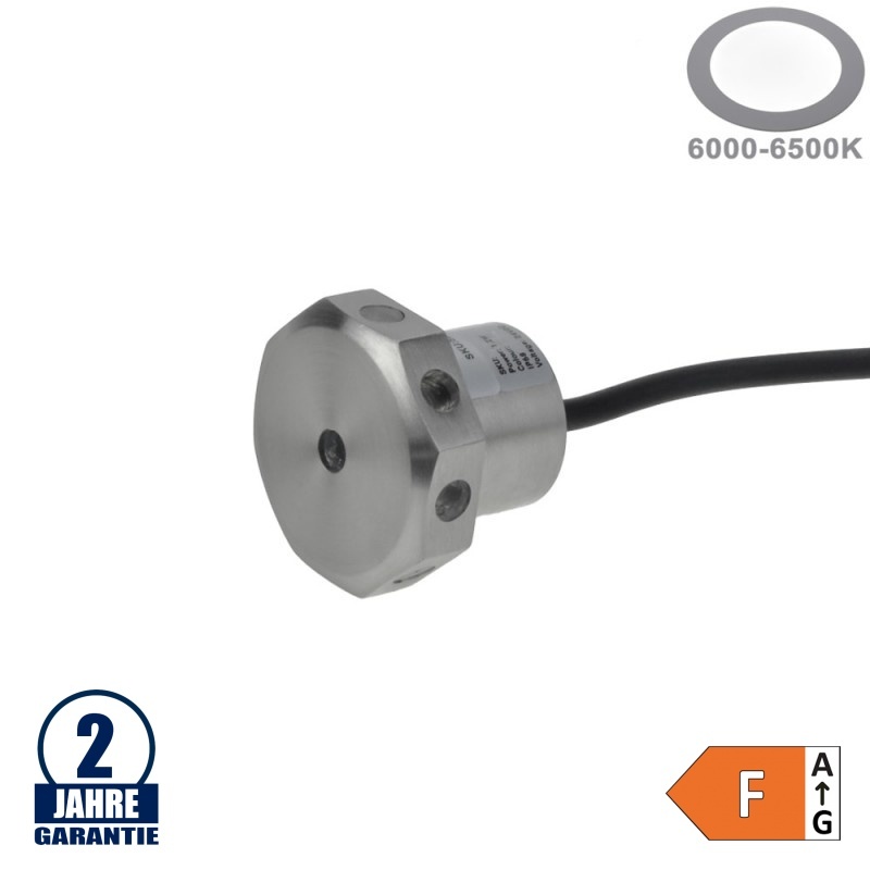 1,2W LED Unterwasser-Dekoeinbauleuchte 24V IP68 Kaltweiß