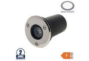 1W LED Bodenleuchte für Außenmontage 230V IP65 Kaltweiß