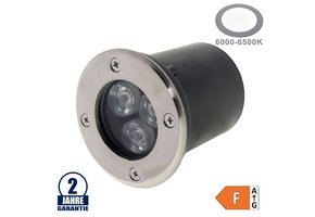 3W LED Bodenleuchte für Außenmontage 230V IP65 Kaltweiß