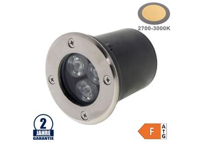 3W LED Bodenleuchte für Außenmontage 230V IP65 Warmweiß