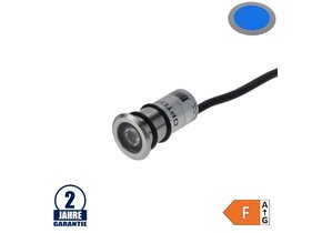 1W LED Bodenleuchte Inox 24V IP68 Blau