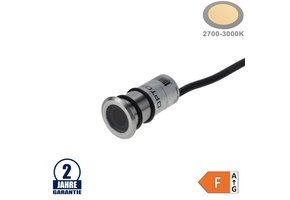 1,3W LED Bodenleuchte Inox 24V IP68 Warmweiß