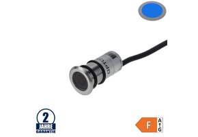 1,3W LED Bodenleuchte Inox 24V IP68 Blau