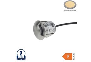 1,3W LED Bodeneinbauleuchte Side-Effekt Inox 24V IP68 Warmweiß