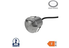 1,3W LED Bodeneinbauleuchte TwoSide-Effekt Inox 24V IP68 Kaltweiß