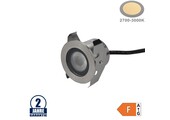 1,3W LED Bodenleuchte Inox 24V IP68 Warmweiß