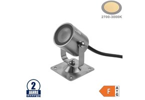 1,3W LED Boden und Gehwegleuchte schwenkbar 24V IP68 Warmweiß