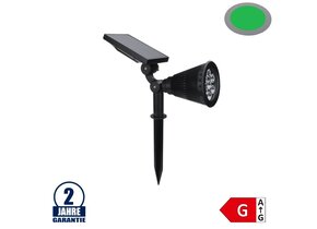 1,5W LED Solar Gartenleuchte 6V Grün IP65