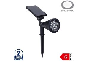 1,5W LED Solar Gartenleuchte 6V Kaltweiß IP65
