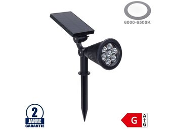 1,5W LED Solar Gartenleuchte 6V Kaltweiß IP65