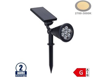 1,5W LED Solar Gartenleuchte 6V Warmweiß IP65