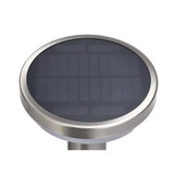 2W LED Solar Wandleuchte mit PIR Sensor INOX Warmweiß IP44