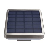 4,4W LED Solar Gehwegleuchte mit PIR Sensor und Erdspieß Eckig INOX Warmweiß IP44