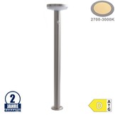 4,4W LED Solar Gehwegleuchte mit PIR Sensor INOX Warmweiß IP44