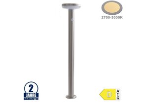 4,4W LED Solar Gehwegleuchte mit PIR Sensor INOX Warmweiß IP44