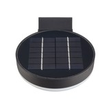 6W LED Solar Wandleuchte mit PIR Sensor Schwarz Kaltweiß IP44