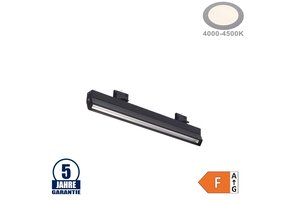 30W LED 3Ph. Linearleuchte Professional 60,5cm Neutralweiß Schwarz