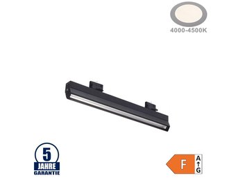 30W LED 3Ph. Linearleuchte Professional 60,5cm Neutralweiß Schwarz