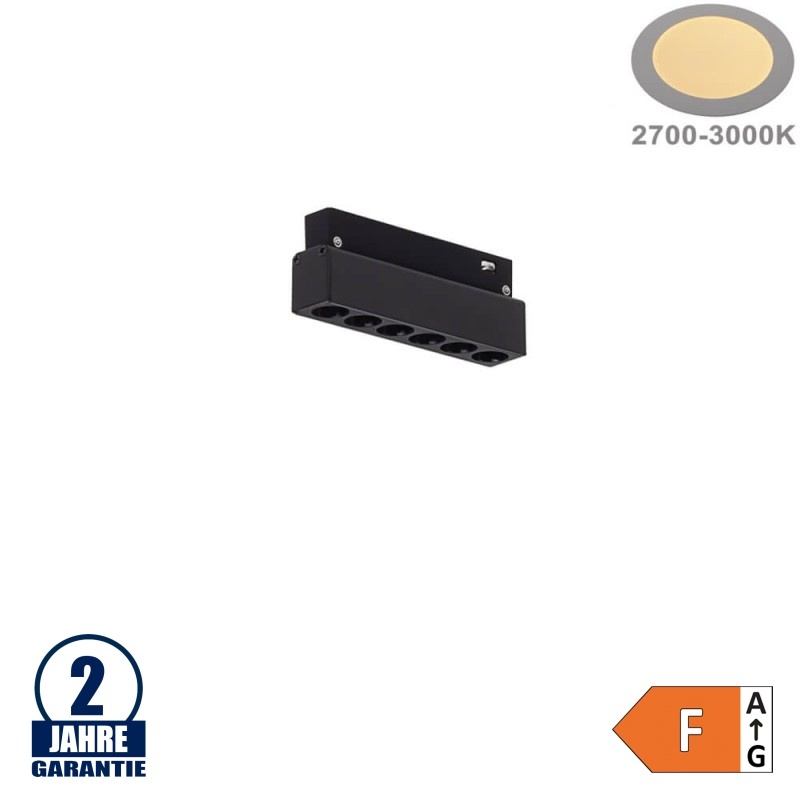 6W Strahler 6-flammig für 48V Stromschiene R20 Magnetic Line Warmweiß