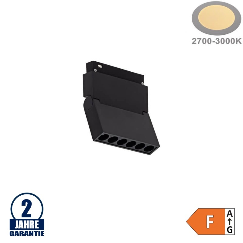 9W Strahler Schwenkbar für 48V Stromschiene R20 Magnetic Line Warmweiß