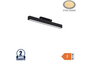 10W LED Leuchte 30cm für 48V Stromschiene R20 Magnetic Line Warmweiß