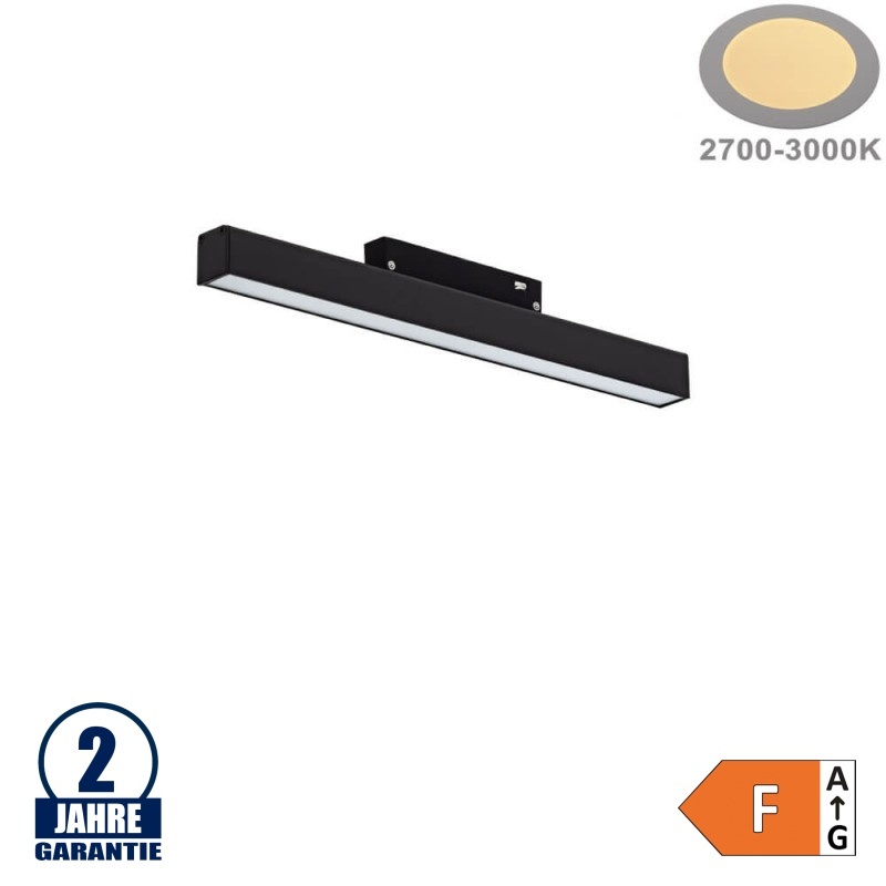 10W LED Leuchte 30cm für 48V Stromschiene R20 Magnetic Line Warmweiß