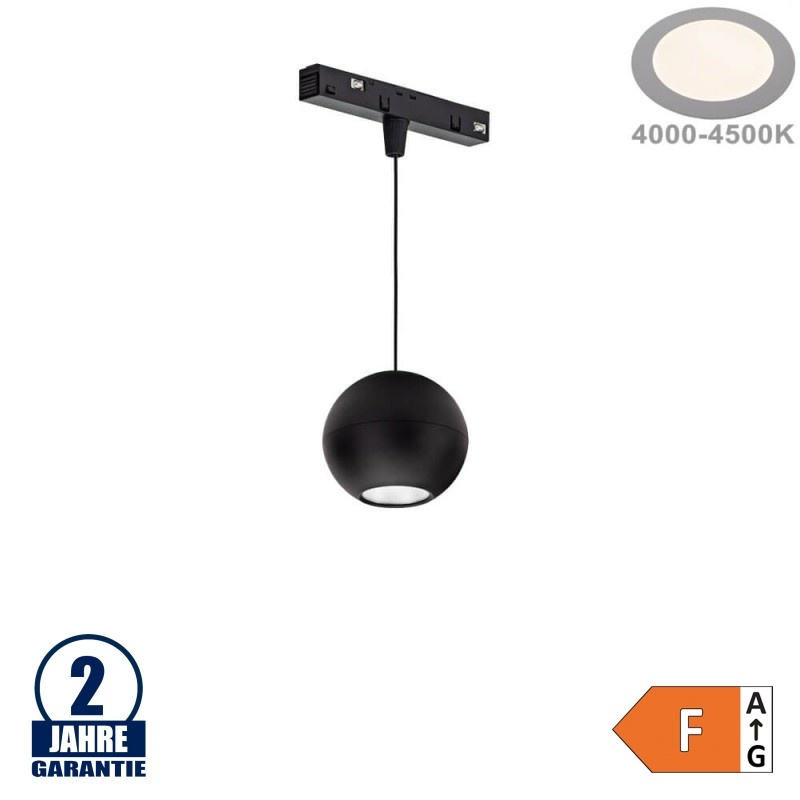 10W Pendelleuchte für 48V Stromschiene R20 u. R35 Magnetic Line Neutralweiß