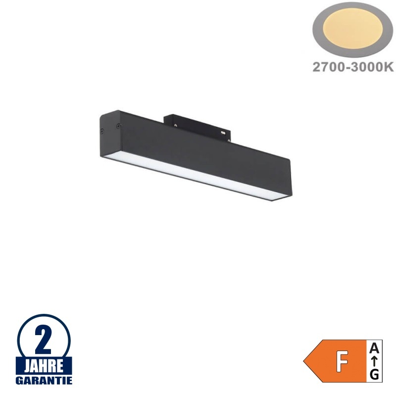 12W LED Leuchte 30cm für 48V Stromschiene R35 Magnetic Line Warmweiß