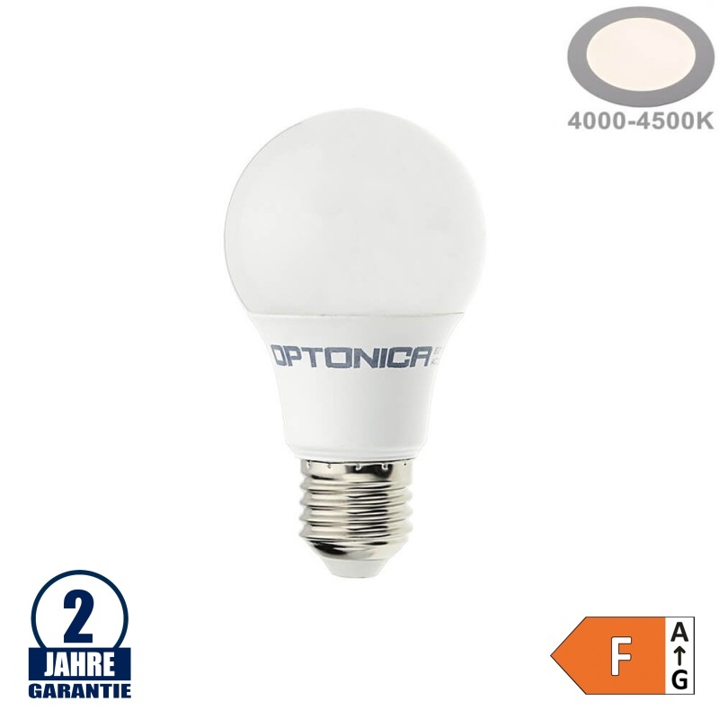 8,5W LED E27 A60 Birne Kunststoff Neutralweiß