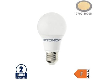 8,5W LED E27 A60 Birne Kunststof Warmweiß