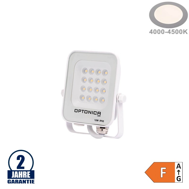 10W LED SMD Fluter weißes Gehäuse Neutralweiß