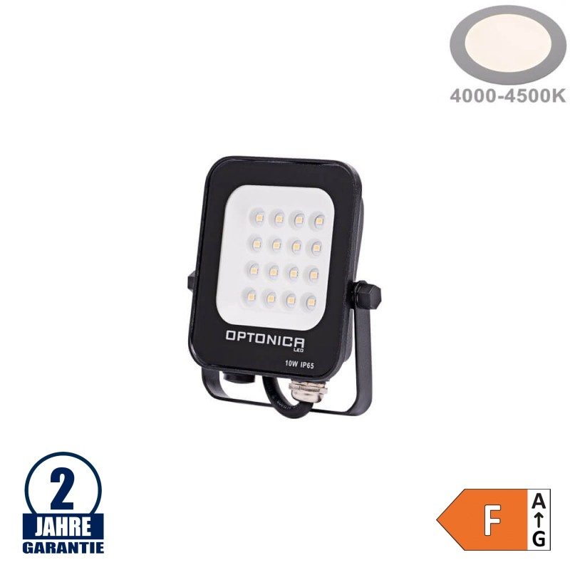 10W LED SMD Fluter schwarzes Gehäuse Neutralweiß