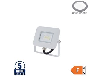 10W LED SMD Fluter Professional mit 70cm Kabel Weiß Kaltweiß