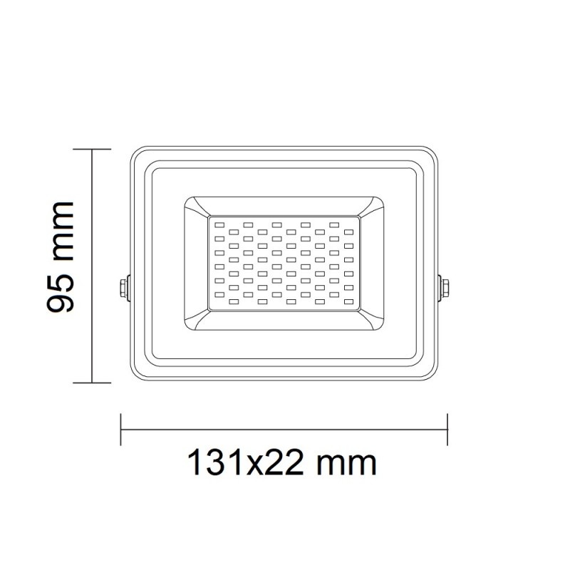 10W LED SMD Fluter Professional mit 70cm Kabel Weiß Kaltweiß