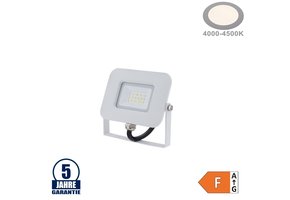 10W LED SMD Fluter Professional mit 70cm Kabel Weiß Neutralweiß