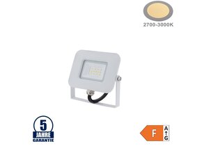 10W LED SMD Fluter Professional mit 70cm Kabel Weiß Warmweiß