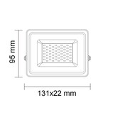 10W LED SMD Fluter Professional mit 70cm Kabel Weiß Warmweiß