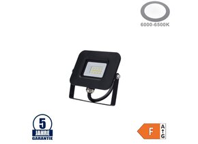10W LED SMD Fluter Professional mit 70cm Kabel Schwarz Kaltweiß