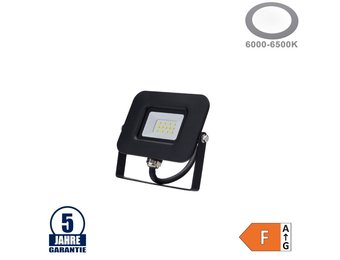 10W LED SMD Fluter Professional mit 70cm Kabel Schwarz Kaltweiß