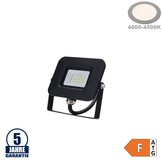 10W LED SMD Fluter Professional mit 70cm Kabel Schwarz Neutralweiß