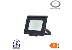 20W LED SMD Fluter City Line Schwarz Kaltweiß
