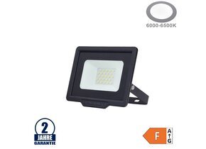 20W LED SMD Fluter City Line Schwarz Kaltweiß