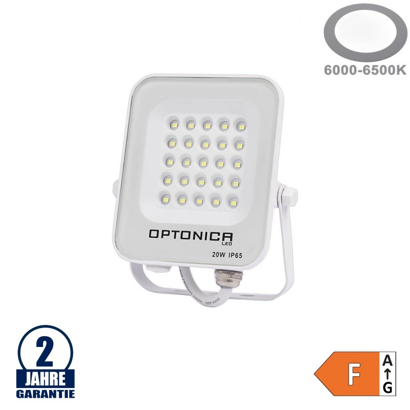 20W LED SMD Fluter weißes Gehäuse Kaltweiß