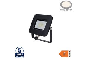 20W LED SMD Fluter Professional mit 70cm Kabel Schwarz Neutralweiß