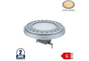 15W LED AR111/G53 12V AC/DC 120° Warmweiß