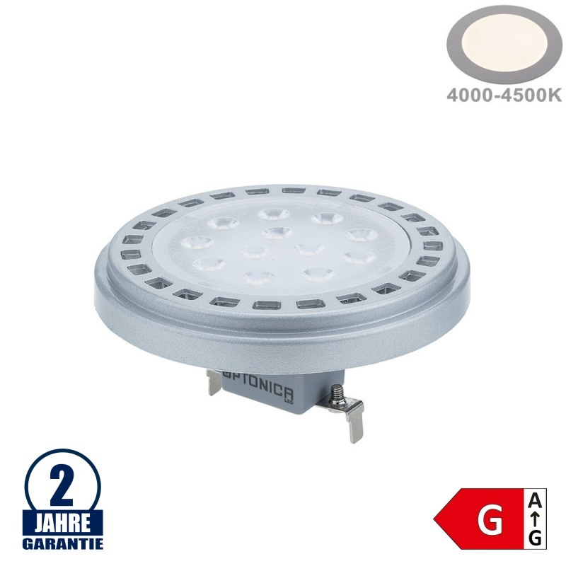15W LED AR111/G53 12V AC/DC 30° Neutralweiß