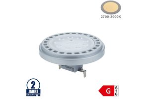 15W LED AR111/G53 12V AC/DC 30° Warmweiß