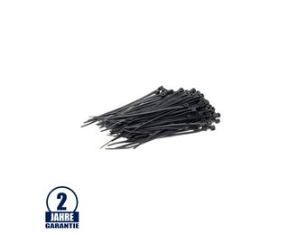 Kabelbinder schwarz UV-beständig 2,5x100mm 100 Stk.
